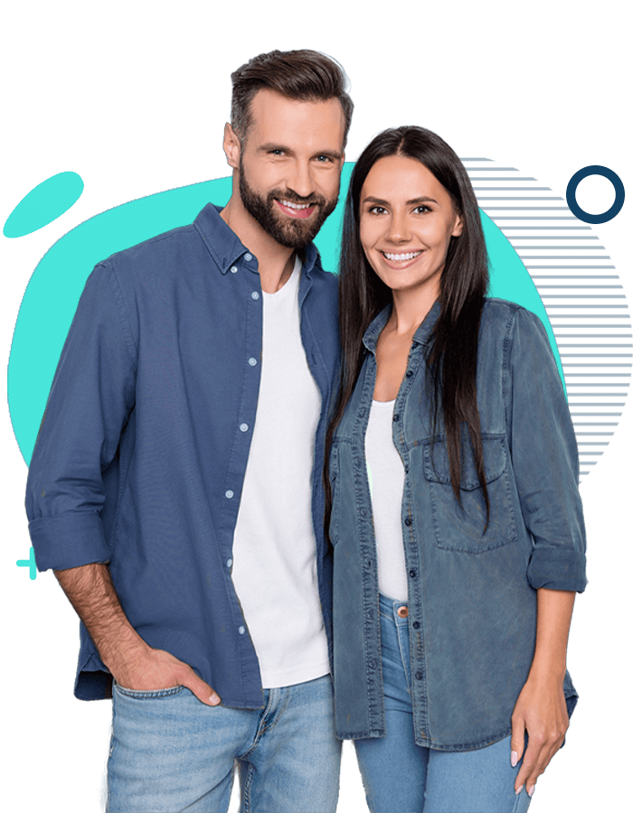 smiling couple
