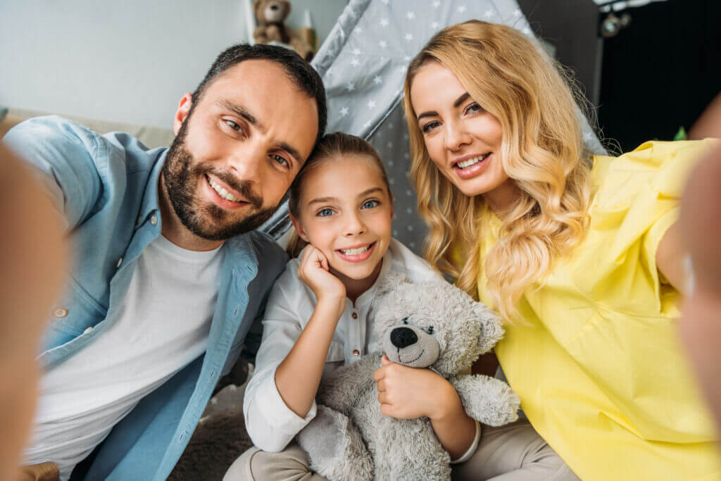 smiling family