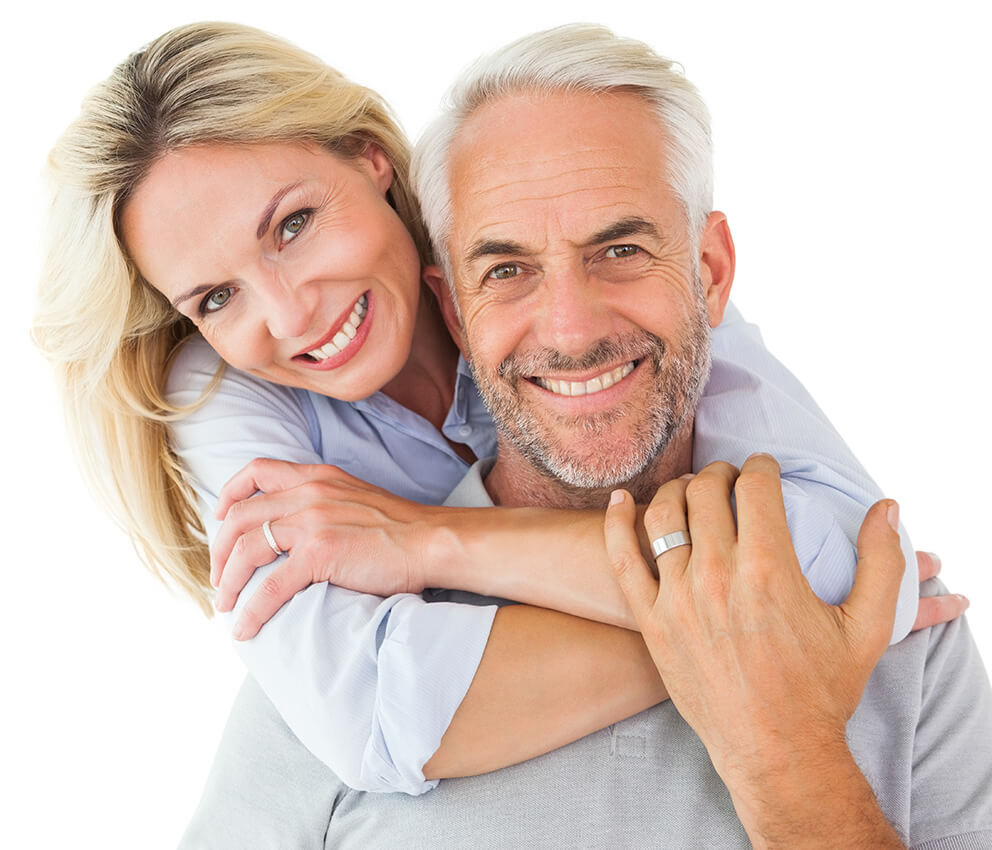 smiling middle ages couple