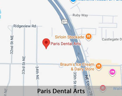 Map image for What Should I Do If I Chip My Tooth in Paris, TX